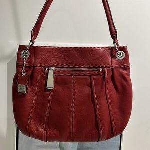 TİGNANELLO Women Bag, Very Good Condition. Genuine Soft Leather,Red Color